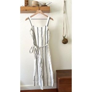 GAP striped linen jumpsuit